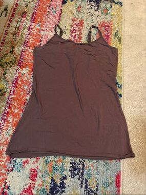 Active Basic Mauve Slim Fit Camisole